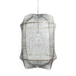 Ay Illuminate Hanglamp Z5 Zwart Sisal Net Grijs ø42x57cm