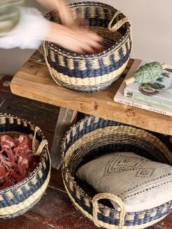 Bloomingville Sania Manden Set Van 3 Stuks - 82053730 -Kwaliteitsmeubelwinkel bloomingville sania manden set van 3 stuks 8205373 2