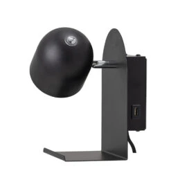 Bloomingville Wandlamp LED Metaal - Zwart -Kwaliteitsmeubelwinkel bloomingville wandlamp led metaal zwart 5