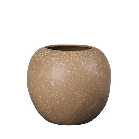 Broste Copenhagen Apple Vaas Aardewerk Koffie - Ø31XH28CM 2 Broste Copenhagen Apple Vaas Aardewerk Koffie - Ø31XH28CM - Afbeelding 2