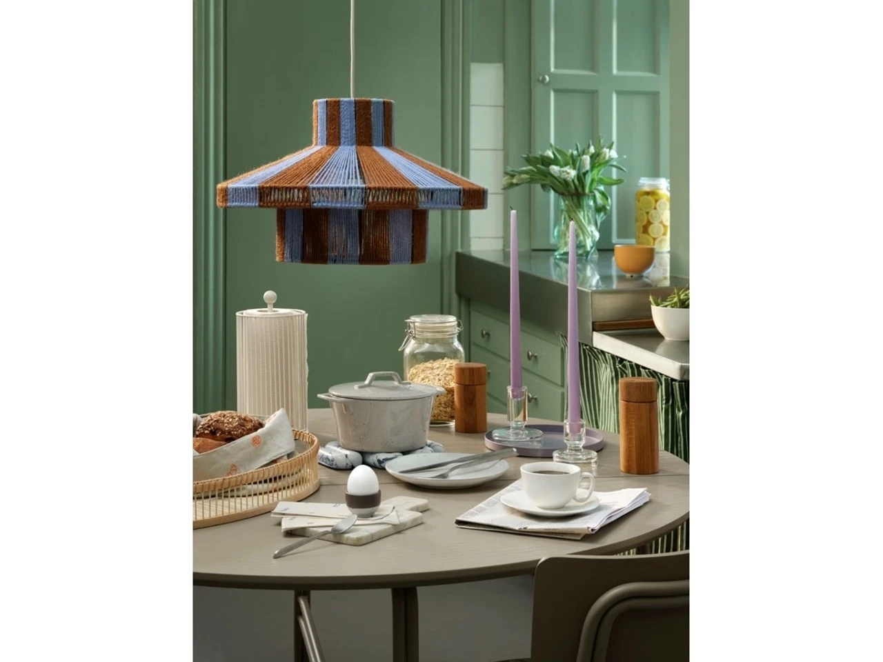 Broste Copenhagen Ellen Vaas Groen/bruin - 14485081 3 Broste Copenhagen Ellen Vaas Groen/bruin - 14485081 - Afbeelding 3