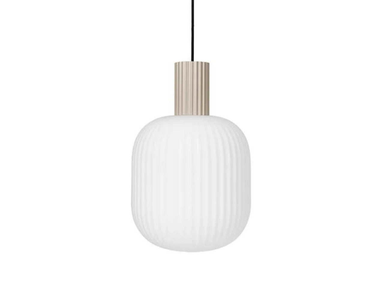 Broste Copenhagen Lolly Hanglamp Zand - Ø27XH42cm 1 Broste Copenhagen Lolly Hanglamp Zand - Ø27XH42cm