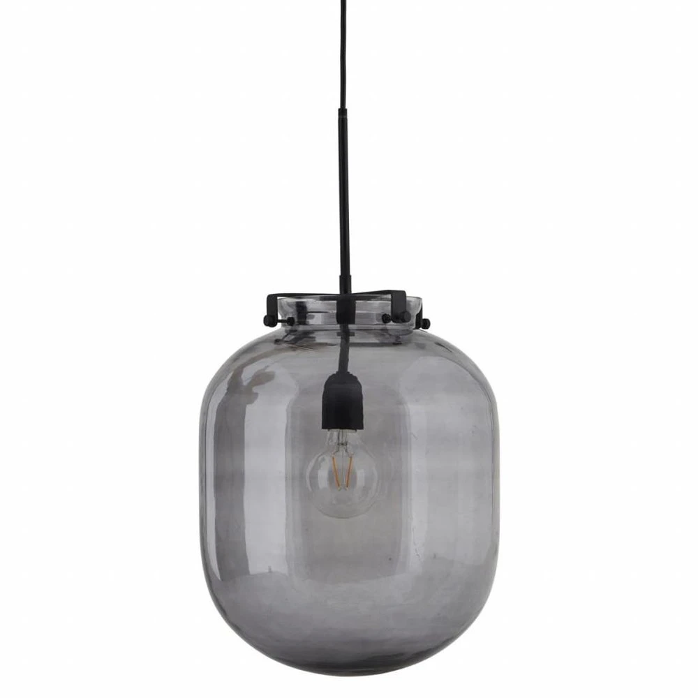 House Doctor Ball Hanglamp Grijs Glas 1 House Doctor Ball Hanglamp Grijs Glas