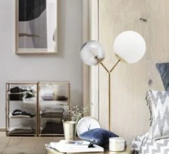 House Doctor Twice Tafellamp Messing -Kwaliteitsmeubelwinkel house doctor twice tafellamp messing 2