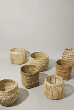 Hubsch Gentle Manden Set Van 2 Stuks - 171702 -Kwaliteitsmeubelwinkel hubsch gentle manden set van 2 stuks 171702 3