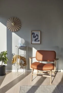 Hubsch Wandlamp Textiel Metaal - Zand/messing -Kwaliteitsmeubelwinkel hubsch wandlamp textiel metaal zand messing 5