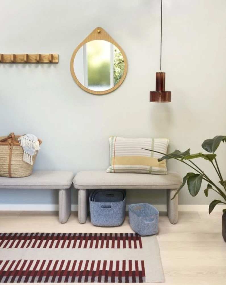 Hubsch Wandspiegel Rond Eikenhout - Naturel 6 Hubsch Wandspiegel Rond Eikenhout - Naturel - Afbeelding 6