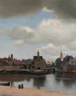 KEK Amsterdam Behangpaneel Gezicht Op Delft