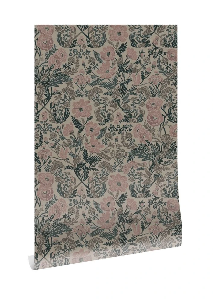 KEK Amsterdam Botanisch Patroon Behang 100x280cm FR-009 2 KEK Amsterdam Botanisch Patroon Behang 100x280cm FR-009 - Afbeelding 2