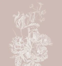 KEK Amsterdam Engraved Bloemen Behang Nude WP-744 200x280cm