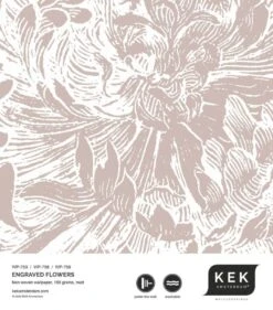 KEK Amsterdam Engraved Bloemen Behang Nude WP-759 400x280cm -Kwaliteitsmeubelwinkel kek amsterdam engraved bloemen behang nude wp 759 2