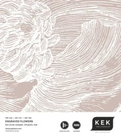 KEK Amsterdam Engraved Bloemen Behang Zand WP-748 300x280cm -Kwaliteitsmeubelwinkel kek amsterdam engraved bloemen behang zand wp 748 2