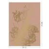 KEK Amsterdam Engraved Flowers Goud Behang MW-022 - 200x280cm