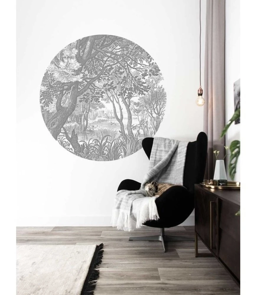 KEK Amsterdam Engraved Landscapes Behangcirkel SC-044 - ø142,5cm 2 KEK Amsterdam Engraved Landscapes Behangcirkel SC-044 - ø142,5cm - Afbeelding 2