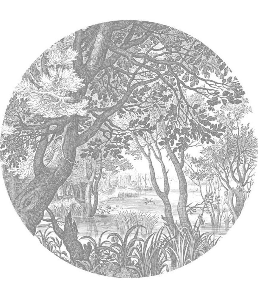 KEK Amsterdam Engraved Landscapes Behangcirkel SC-044 - ø142,5cm 1 KEK Amsterdam Engraved Landscapes Behangcirkel SC-044 - ø142,5cm