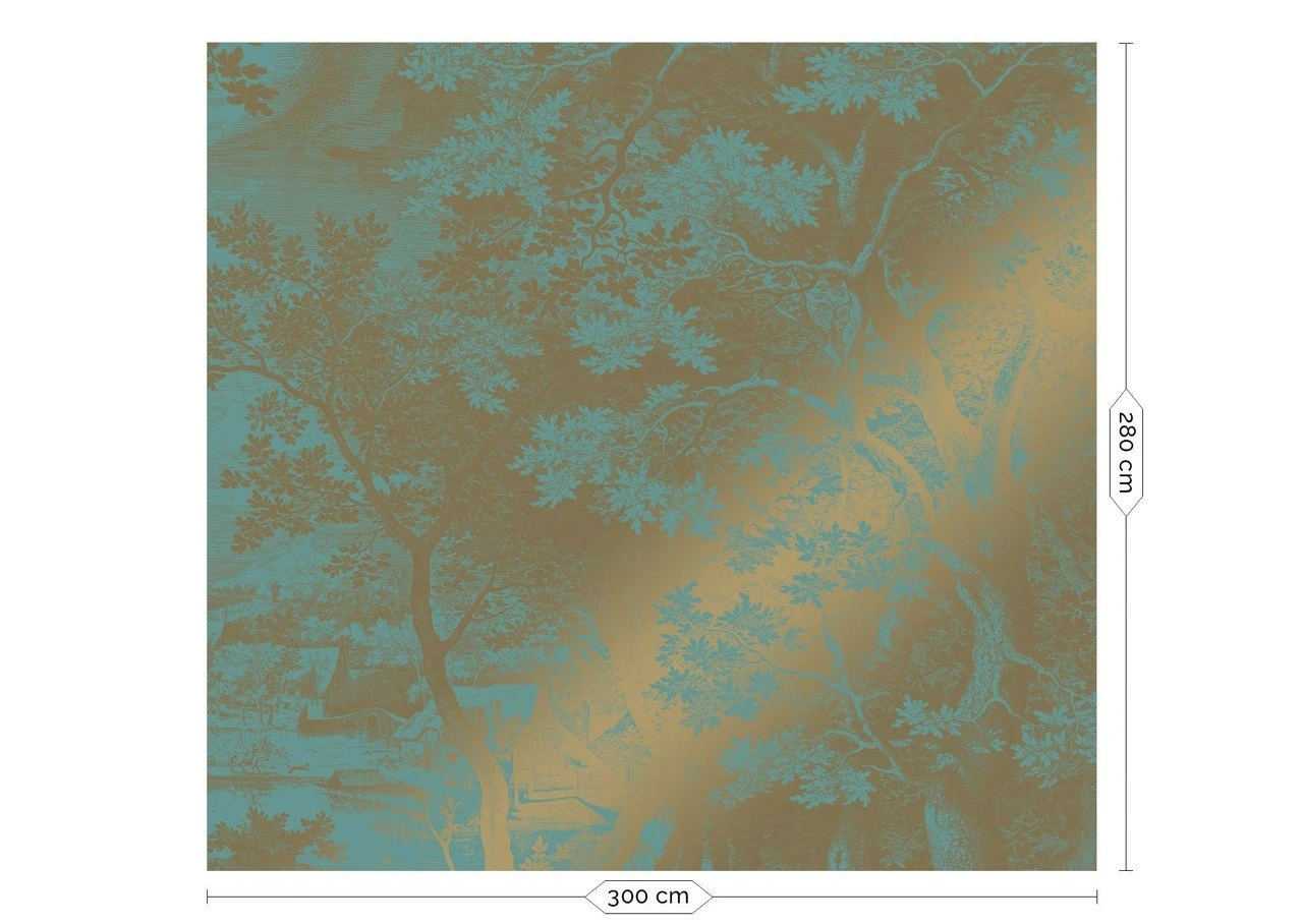 KEK Amsterdam Engraved Landscapes Goud Behang MW-035 - 300x280cm 1 KEK Amsterdam Engraved Landscapes Goud Behang MW-035 - 300x280cm