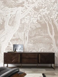 KEK Amsterdam Engraved Landschappen Behang Zand WP-769 400x280cm -Kwaliteitsmeubelwinkel kek amsterdam engraved landschappen behang zand wp 3