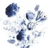 KEK Amsterdam Royal Blue Flowers Behangcirkel SC-002 - ø 142,5 Cm