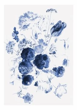 KEK Amsterdam Royal Blue Flowers I Bloemen Behang