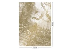 KEK Amsterdam Tropical Landscapes Goud Behang MW-064 - 200x280cm