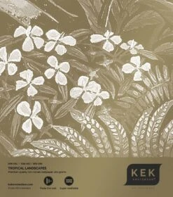 KEK Amsterdam Tropical Landscapes Goud Behang MW-064 - 200x280cm -Kwaliteitsmeubelwinkel kek amsterdam tropical landscapes goud behang mw 0 8