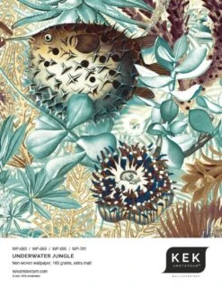 KEK Amsterdam Underwater Jungle Fotobehang WP-689 - 292,2 X 280 Cm -Kwaliteitsmeubelwinkel kek amsterdam underwater jungle fotobehang wp 689 6