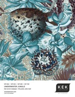 KEK Amsterdam Underwater Jungle Fotobehang WP-690 - 292,2 X 280 Cm -Kwaliteitsmeubelwinkel kek amsterdam underwater jungle fotobehang wp 690 5