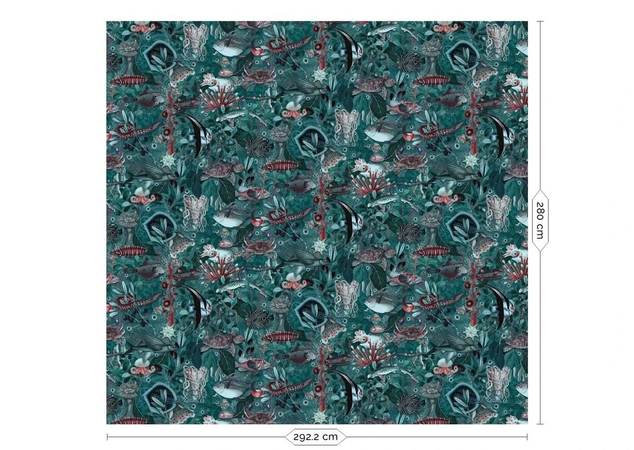 KEK Amsterdam Underwater Jungle Fotobehang WP-692 - 292,2 X 280 Cm 1 KEK Amsterdam Underwater Jungle Fotobehang WP-692 - 292,2 X 280 Cm