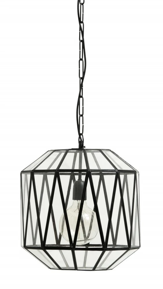 Nordal Ate Hanglamp Glas Triangels - Zwart 1 Nordal Ate Hanglamp Glas Triangels - Zwart