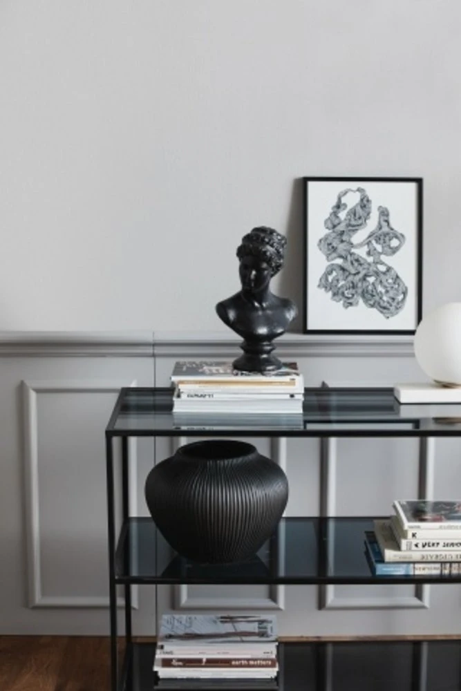 Nordal Rocaille Illustration - Zwart/wit 2 Nordal Rocaille Illustration - Zwart/wit - Afbeelding 2