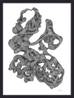 Nordal Rocaille Illustration - Zwart/wit