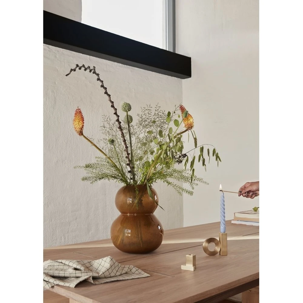 OYOY Lasi Vaas Amber - L300215 3 OYOY Lasi Vaas Amber - L300215 - Afbeelding 3