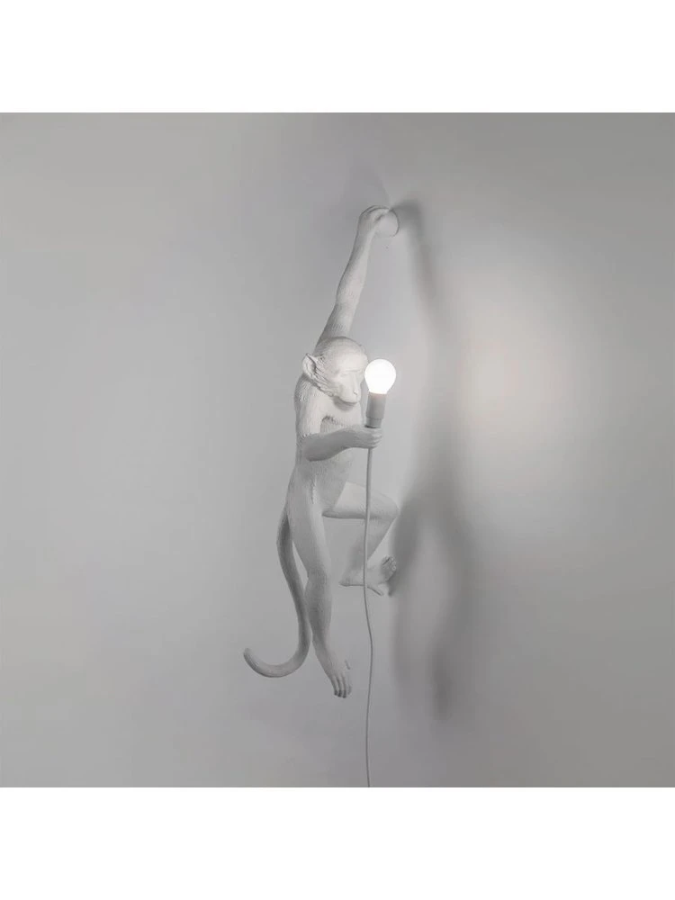 Seletti Monkey Lamp Hanging Left - Wit 6 Seletti Monkey Lamp Hanging Left - Wit - Afbeelding 6