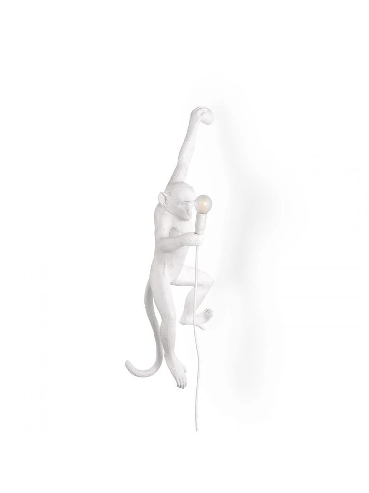 Seletti Monkey Lamp Hanging Left - Wit 1 Seletti Monkey Lamp Hanging Left - Wit