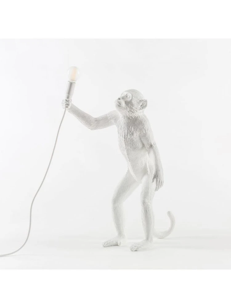 Seletti Monkey Lamp Standing - Wit 3 Seletti Monkey Lamp Standing - Wit - Afbeelding 3