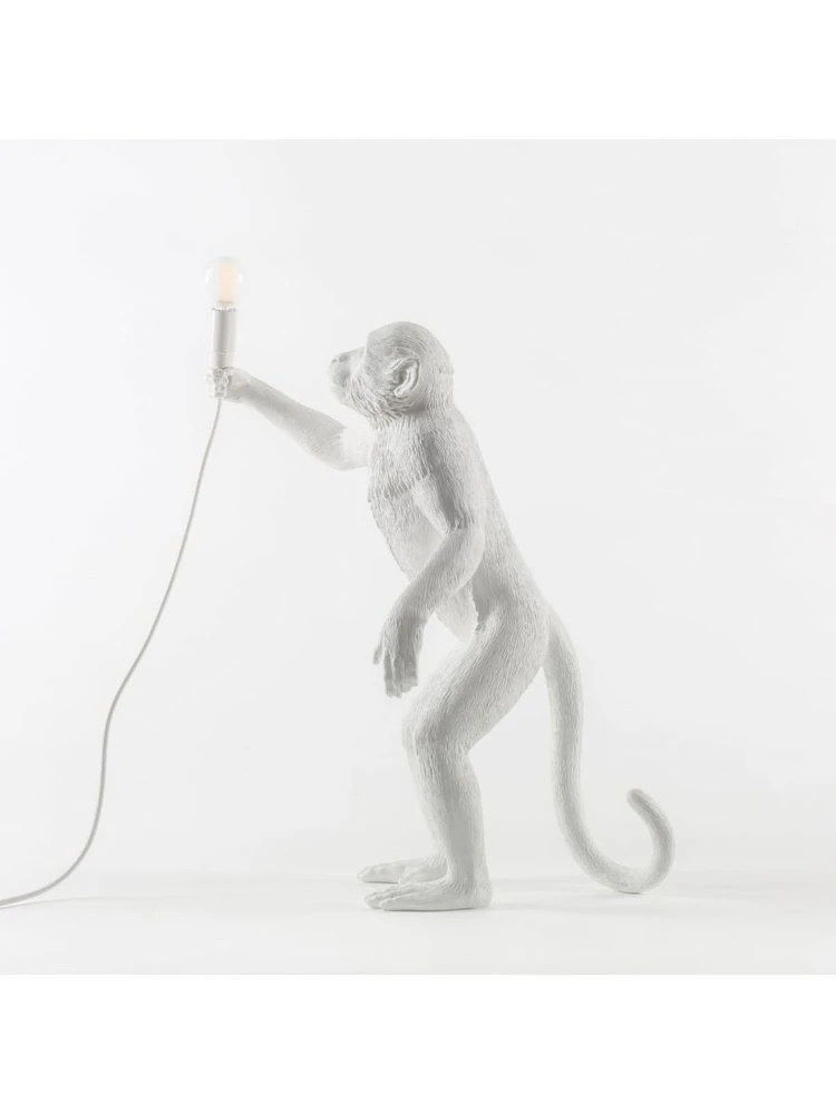 Seletti Monkey Lamp Standing - Wit 4 Seletti Monkey Lamp Standing - Wit - Afbeelding 4