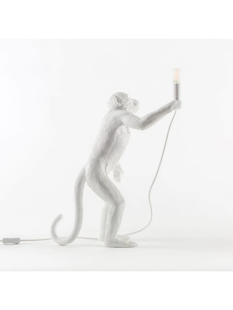 Seletti Monkey Lamp Standing - Wit 10 Seletti Monkey Lamp Standing - Wit - Afbeelding 10