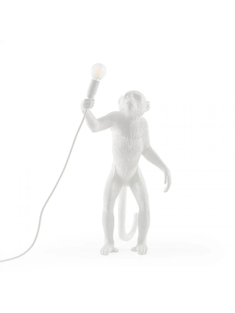 Seletti Monkey Lamp Standing - Wit 1 Seletti Monkey Lamp Standing - Wit