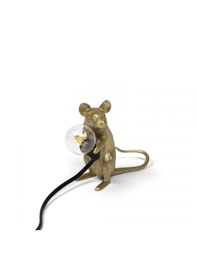Seletti Mouse Lamp Mac - Goud 8 Seletti Mouse Lamp Mac - Goud - Afbeelding 8