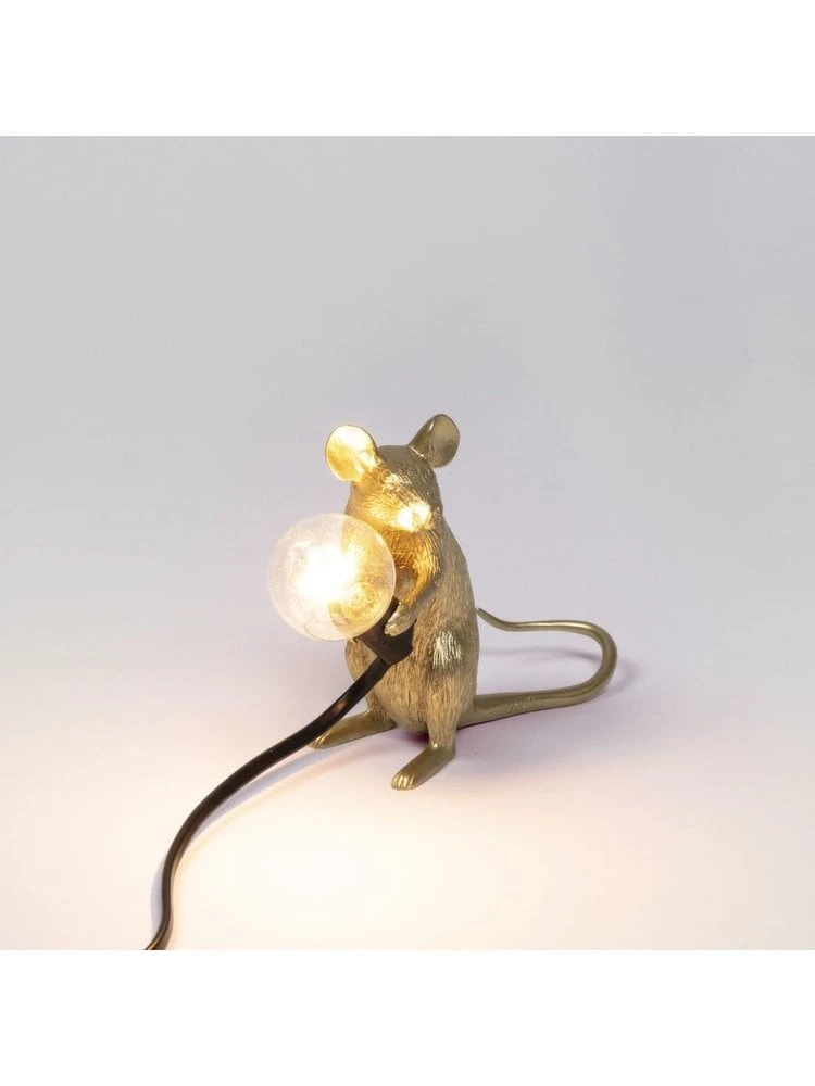 Seletti Mouse Lamp Mac - Goud 9 Seletti Mouse Lamp Mac - Goud - Afbeelding 9