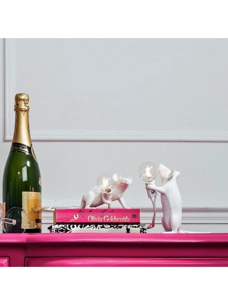 Seletti Mouse Lamp Standing - Wit 7 Seletti Mouse Lamp Standing - Wit - Afbeelding 7